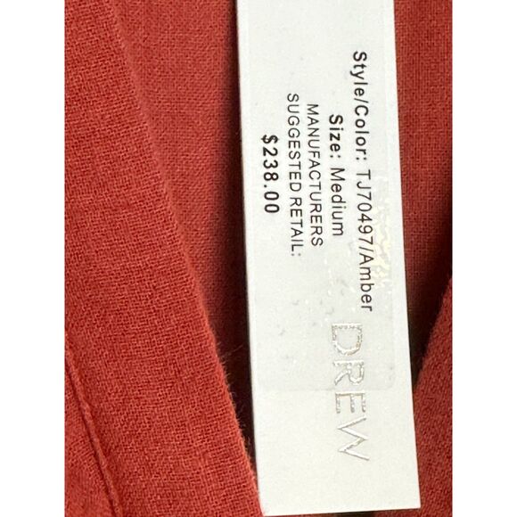 Anthropologie Drew Women's TJ70497 Size M Amber Midi Dress With Belt NWT - Picture 5 of 8